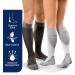 Jobst Sport Running Stockings - Compression Socks for Men & Women | Enhance Blood Circulation | Soft Light & Breathable - Gray Size L - Buy Online on GoSupps.com