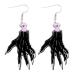 Feylie earrings halloween acrylic earrings spirit pumpkin skeleton dangle earrings simple drops of earrings statement jewelry for women 4