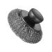 Stainless Steel Scrubber - Stainless Steel Scrubber Dish Brush Portable Metal Scrubber Pot Scrubbers for Iron Pots Barbecue Grills Black