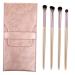 DRESSOOS 1 4pcs Eye Makeup Brushes Eye Makeup Brush Kit Highlighter Brush Mini Brush Artificial Fiber Pink