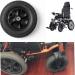 Wheelchair Front Wheel 2Pcs Front Wheel Disabled Wheelchair Solid Spare Tire 8Inch Replacement Wheels for Walker Power Wheelchair Accessory - Buy Online on GoSupps.com