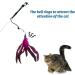 IOSPKKIO Pack of 10 Cat Feather Toys Replacement Cat Toy Magic Wand Refills with Storage Bag Cat Feather Refill Interactive Cats - Buy Online on GoSupps.com