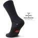 PAPLUS Compression Athletic Crew Socks (6 Pack) Black - Unisex Large-X-Large Size - Buy Online on GoSupps.com