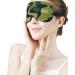 Buy Breathable Green Military Sleep Mask | Adjustable Light Blocking Eye Cover for Men & Women - Perfect for Naps & Night Sleeping - Buy Online on GoSupps.com