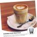 Zerodeko Glass Cup 2pcs Home Durable Office Milk Latte Multi-Functional Thicken Practical Cup Coffee Glass Drinking Whitex2pcs 6.8X6CMx2pcs - Buy Online on GoSupps.com