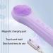 Lumiglow Facial Cleanser Electric Facial Cleansing Brush Lumiglow Electric Face Washer Waterproof Rechargeable Silicone Face Washer IPX7 Waterproof Purple - Buy Online on GoSupps.com