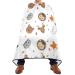 Waterproof Barber Cape -Animal Bear and Fox Pattern Cheetah Haircut Bib for Men Unisex Hair Cutting Cape(8rp1a)