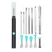 Ear Wax Removal Kit Ear Cleaner with Camera 3.5mm Ear Cleaner WiFi Otoscope with App Control 6 Visible LEDs Remove Earwax and use it to Squeeze Acne on The face(Black)