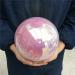 Natural Crystal Rough Specimen Rose Quartz Crystal Sphere Bismuth Titanium Silicon Sphere 1300-1500g