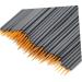 Gogogmee Makeup Lip Gloss 100pcs Eyeshadow Liner Brush White Outfit Disposable Eyeliner Applicator Eye Shadow Brush Soft Head 15cmX10cm Orange - Buy Online on GoSupps.com