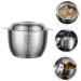 Milisten 3 Pcs Lard Can Stainless Steel Containers Pasta Containers Kitchen Supply Grease Storage Can Sauce Pot Grease Container Fruit Strainer Steam 304 Stainless Steel Chocolate - Buy Online on GoSupps.com