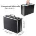 Yuelong Black Tattoo Case - Aluminum Makeup Carry Box with Sponge | Double Lock Key Storage Case for Tattoo & Makeup - 12.6x9.5x5.1 Inch - Buy Online on GoSupps.com