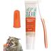Dog Toothbrush Kit | Dog Toothpaste and Brush Set Dog Teeth Cleaning Kit Finger Brush Care Kit for Dogs Cats Puppy Pet Supplies A: Vanilla Flavor - Buy Online on GoSupps.com