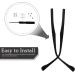 Doitool Metal Glasses Replacement Arm - Universal Sunglasses Brackets & Frame Legs for Repair - Black - Buy Online on GoSupps.com