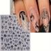 Halloween Nail Stickers | Spider Web & Glitter Designs | 6 Pcs Nail Art Decals for Men & Women | International Shipping - Buy Online on GoSupps.com