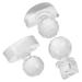 KICHOUSE Ensemble 3 Tampons Cosm tiques Presse Fard Paupi res et Blush en Acrylique Transparent Outils de Pressage 1/4 1/2 et Rond 30 Mm pour Maquillage Yeux Polyvalent et R paration