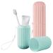 Toothbrush With Case 2Pcs Travel Toothbrush Holder With Strap Portable Toothbrush Cover Storage For Daily Use Travel Business