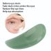 Curved Cosmetic Spatula - Mini Jade Stone Eye Cream Applicator & Gua Sha Massage Stick for Puffiness Relief (Green - Buy Online on GoSupps.com