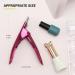 BEZOX Sharp Blade Acrylic Nail Clipper - Professional Precision Cutters for False Nails | Rose Red - Buy Online on GoSupps.com