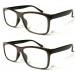 TWINKLE TWINKLE Big Lens Simple Plain Colourful Reading Glasses/Comfort Designed R140 (2 Pairs Coffee 3.00 Magnification) 2 X Coffee +3.00 / +300