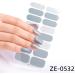 20 Pcs Semi Cured Gel Nail Strips With Soft Glossy Gel Finish Long Lasting Nail Wraps Glitter Gel Nail Stickers Convenient And Easy To Use Nail Sticker Ze0531 - Buy Online on GoSupps.com