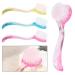 1pc Handheld Round Head Nail Art Dust Powder Clean Brush with Cap Manicure Pedicure Tool Nails Accessoires (random Color)