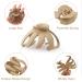 6 Pack Large Octopus Hair Claw Clips for Thick Hair - Neutral Color Strong Hold Jumbo Hair Clip - Great for Women and Girls - Gift Brown - Buy Online on GoSupps.com