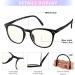 JOOX Vintage Reading Glasses for Men & Women - Rectangular Black Reading Aid with Spring Hinges (1.0x) - Shop Internationally - Buy Online on GoSupps.com