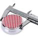 Red Checkered Mini Round Pill Box | 3 Compartment Portable Pill Organizer for Travel Home & Office Use - Buy Online on GoSupps.com