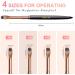 LEDSUUEI Acrylic Nail Brush Set - 4pcs Kolinsky Brushes for Acrylic Powder - Durable Brush for Beginners - D-BLACK - Buy Online on GoSupps.com