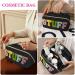 Aucuu Premium Nylon Cosmetic Travel Bag | Large Capacity Zipper Organizer | Waterproof Portable Makeup Case | Gift for Women (Black) #19 - Buy Online on GoSupps.com