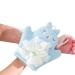 Bath Scrubber for Kids Boys Body Wash Towel Scrubber | Comfortable Kid's Bath Towel Sponge Children's Body Wash Sponge for Gentle Cleansing Blue