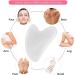 Natural Jade Gua Sha Heart Tool | 100% Natural Stone Massage for Face Eyes & Neck | Skin Care & Relaxation - Buy Online on GoSupps.com