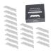 100pcs Razor Blade Half Face Cutter Barbershop Face Razor Barbershop Cutter Barber Razor Household Shaving Old Face Razor Half Face Razor Stainless Steel Cutter Manual Face Razor