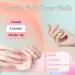 24 Pieces Short Almond Fake Nails | French Green Flower Acrylic Press-On Nails | 12 Sizes for Women & Girls | Perfect for Parties & DIY - Buy Online on GoSupps.com
