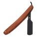 Folding Manual Shaver Razor - Stainless Steel Wooden Handle Portable with PU Leather Case for Travel & Home Use - Buy Online on GoSupps.com