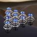 Uonlytech Light Blue Pearl Clip Hair Twists - 12PCS Rhinestone Spiral Hair Pins for Stunning Blue Hairstyles - Buy Online on GoSupps.com