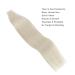 Premium 45 cm White Blonde Tape In Hair Extensions - Real Human Hair 20 Pieces 50g - Invisible #1000 - Buy Online on GoSupps.com
