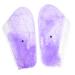 Minkissy 1 pair of manual wax set foot wax set spa socks for the feet foot socks made of plastic feet with plastic cover bathroom inserts paraffin wax Lotion socks gloves cosmetics violet 33x19.2x0.8cm