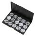 Didiseaon 15 Empty Cosmetic Case Travel Makeup Case Empty Eyeshadow Palette Estuche De Maquillaje Silver