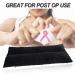 Mastectomy Seat Belt Pillows - Post Surgery Chest Cushions for Pacemaker Bypass & Hysterectomy - Hook N Loop Tape - Minky Dot Black - Buy Online on GoSupps.com