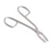 LAJA IMPORTS Stainless Steel 'Eyebrow Tweezer Scissors Shaped Slant Tip Tweezer Clip - Silver