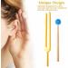 Dreld 9 Solfeggio Tuning Forks Kit - Healing Forks with Silicone Hammer and Bag for DNA Repair - Golden - Sound Therapy Musical Instrument - Buy Online on GoSupps.com