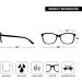 Big Men's Reading Glasses 4-Pack - Black Blue Chestnut Brown Red - Spring Hinges +2.00 Dioptria | The Reading Glasses Company - Buy Online on GoSupps.com
