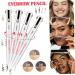 Eyebrow Pen Eyebrow Contour Pen 4 In 1 Makeup Pen Long Lasting Rotate Defining Highlighting Brow Pencil Eyebrow Colours Medium 2# Medium - Buy Online on GoSupps.com