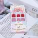 Yienate 24pcs Chic Bridal Red & Pink False Toe Nails - Stylish & Exquisite Nail Art for Weddings - Buy Online on GoSupps.com