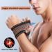 Copper Wrist Compression Brace (2Pcs) - Medium Size | Elastic Support Sleeve for Tendonitis, Arthritis, Carpal Tunnel | Pain Relief Wrap for Sport, Fitness, Typing - Buy Online on GoSupps.com