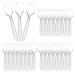 Plastic Cutlery Transparent Disposable Forks Spoons Knife Cutlery Set 300 Pieces Plastic Spoons for Wedding Party Supplies Dinners Catering Food Services