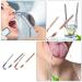 2Pcs Stainless Steel Tongue Scrapers - Oral Hygiene Tools Set (Silver+Rose Gold) - Buy Online on GoSupps.com