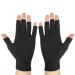 Fabater Half Finger Bike Gloves 1 Pair Elastic Uniform Pressure Compression Arthritis Gloves Anti Slip for Daily Health Care for Mountaineering for Men (M)